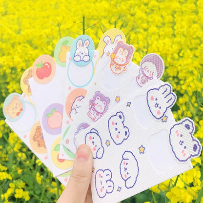 18 Pack Girl Heart Mosquito Repellent Patches | Portable Mosquito Stickers for Kids