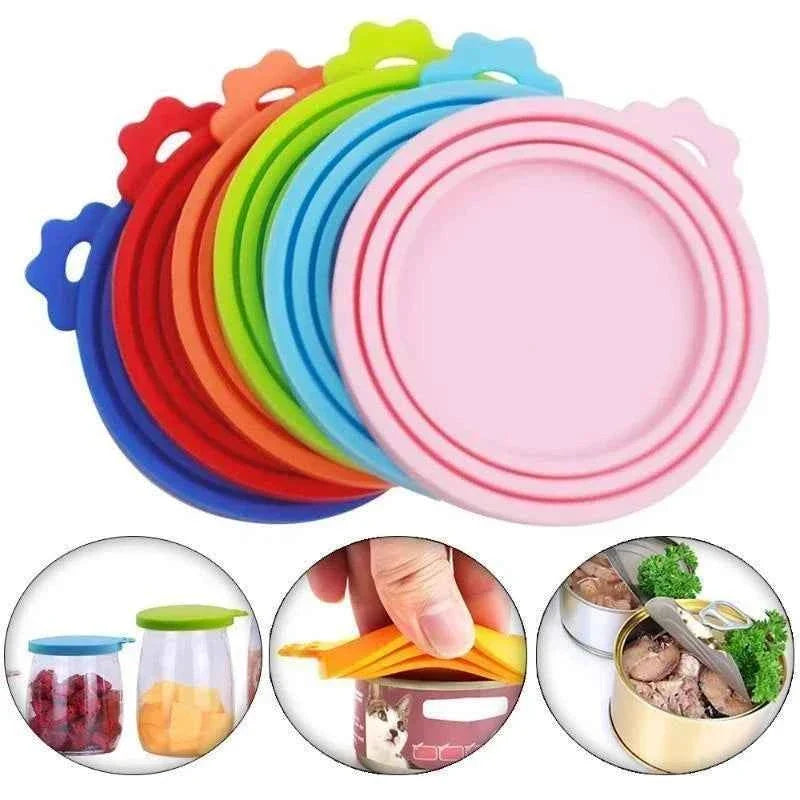 3-in-1 Pet Food Can Silicone Cover
