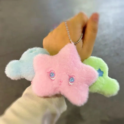 1PC Star Pendant Key Chain Doll Album Plush Pendant Doll School Bag Decoration Gifts