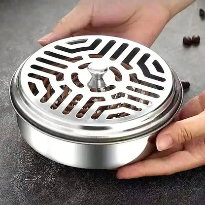 Mosquito Coil Holder with Cover | Portable Insect Repellent Rack for Home and Camping