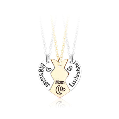 3 Piece Matching Pendant Necklace Set | Sun Moon Star Best Friend Gifts