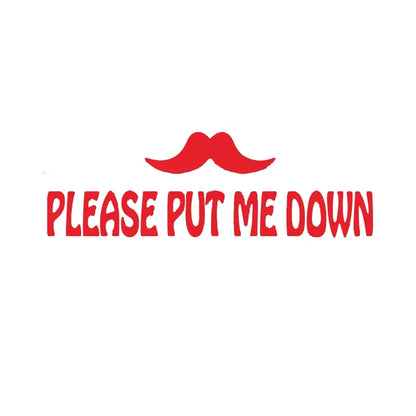 PUT ME DOWN Toilet Seat Reminder Sign | Funny Vinyl Bathroom Decal