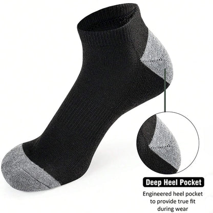10 Pairs Breathable Low-Cut Socks – Odor Proof & Sweat Absorbing