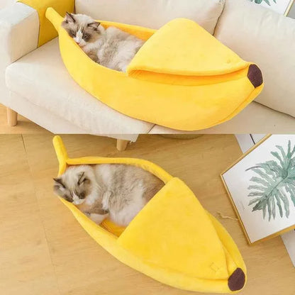 Banana Cat Bed House – Cute & Cozy Cat Hideaway