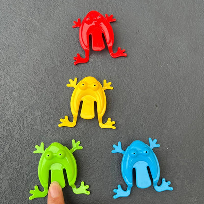 Finger Press Jumping Frog Toy | Fun Antistress Bouncing Toy for Kids and Family Games