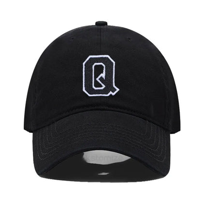 Initial Letter Embroidery Baseball Cap for Casual Sport Style