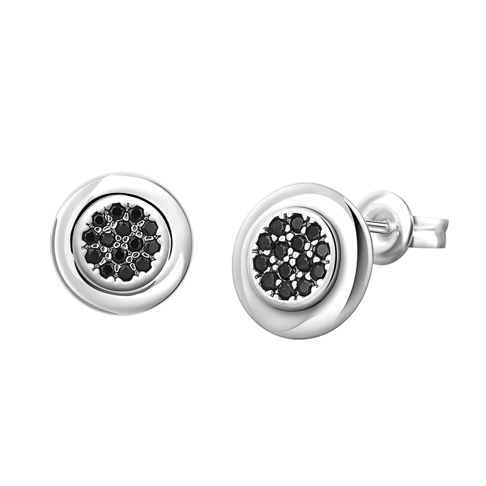 925 Sterling Silver Heart Shaped Zircon Earrings | Charming Girls Jewelry Gift