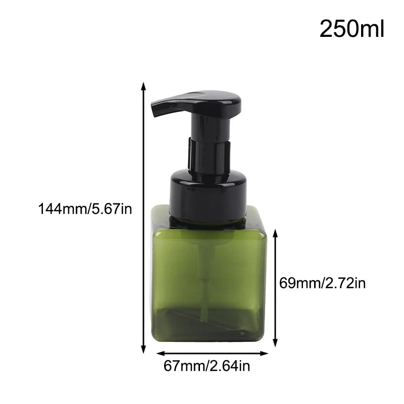 Portable Foam Soap Dispenser | Manual Press Pump Bottle for Bathroom and Travel