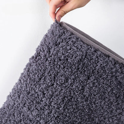 Long Hair Absorbent Bathroom Mat – Furry Non-Slip Shower, Toilet & Entrance Foot Wiping Rug