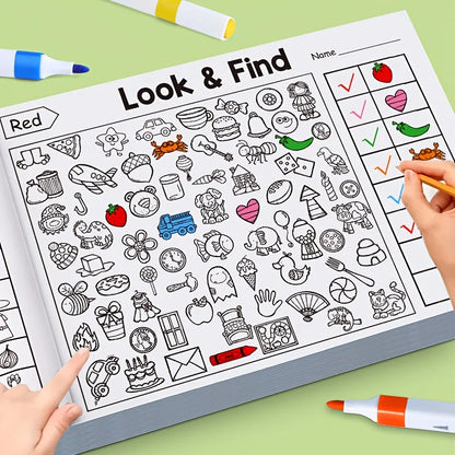 Children's Coloring Books with Hidden Objects | Interactive Find-and-Color Activity Books