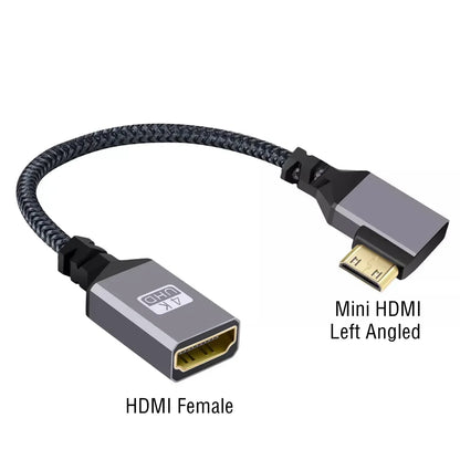 4K 60Hz HDMI-Compatible Extension Cable | Male to Female Adapter for Micro/Mini HDMI