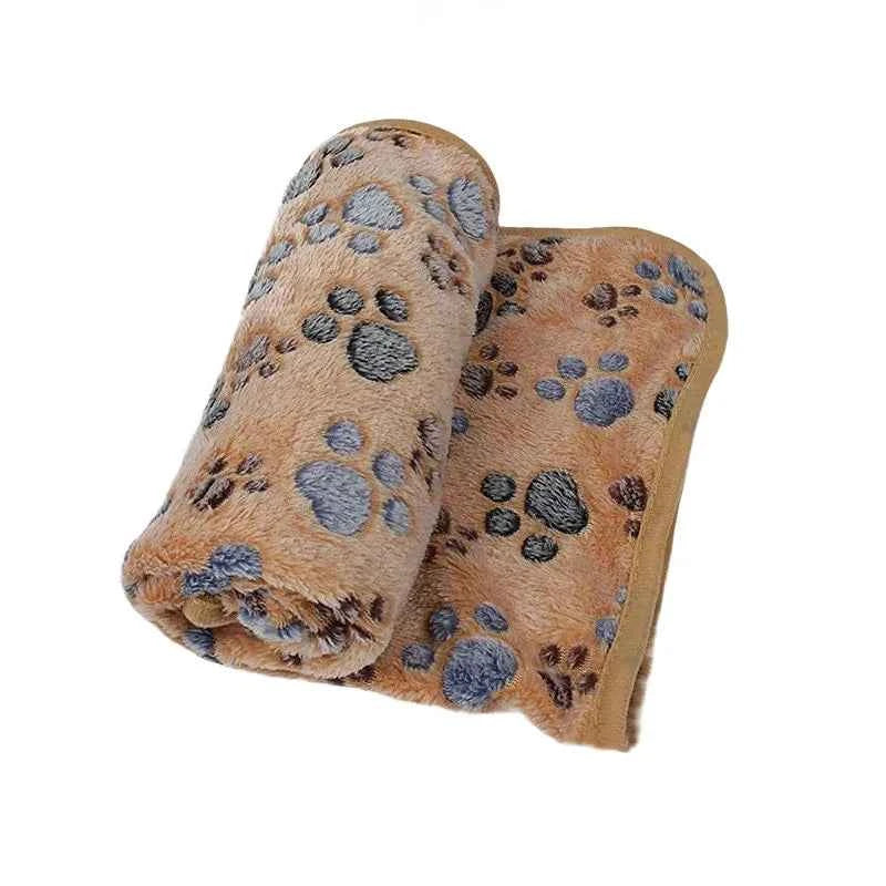 Soft Fluffy Pet Blanket – Cute Cartoon Pattern