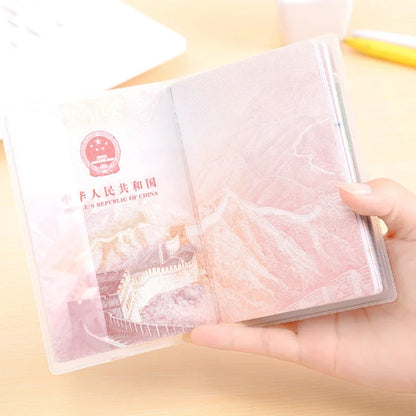 eTya Travel Waterproof Passport Holder | Transparent PVC ID and Credit Card Wallet