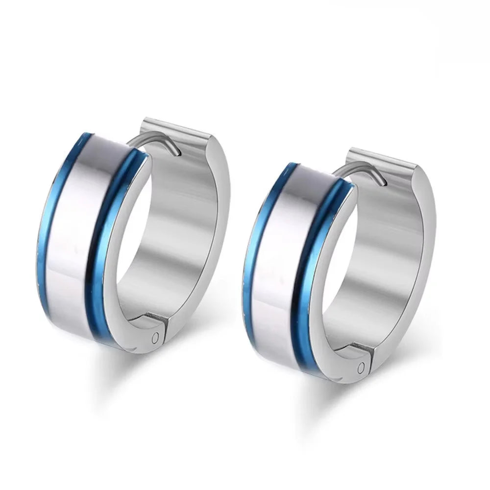 VNox Small Stainless Steel Hoop Earrings | Trendy Hypoallergenic Earrings for Women and Men