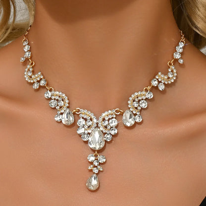 Water Drop Pendant Necklace | Light Luxury Fashion Jewelry
