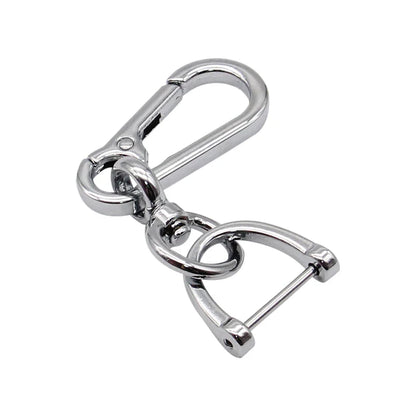 Anti-Lost Car Key Pendant | Creative Simple Stainless Steel Keychain with Strong Carabiner