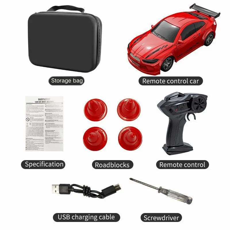 2025 New Kf20 1:64 Drift Rc Car Four-wheel remote-controlled racing car Full proportions Desk Competition Toy Boys Ideal gifts.