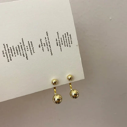 Liquid Metal Geometric Zircon Stud Earrings | Asymmetrical Jewelry for Women and Men