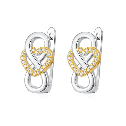925 Sterling Silver Cross Drop Earrings | Gold Plated Fashion Jewelry for Women