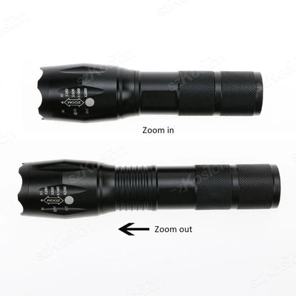 T6 LED Flashlight | Portable Telescopic Tactical Torch