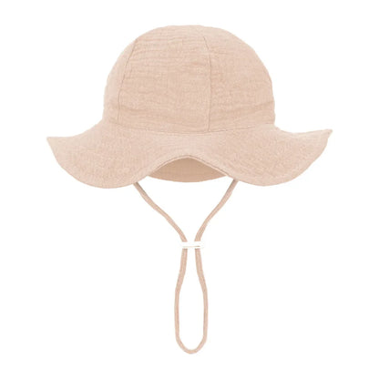 Baby Cotton Bucket Hat | Unisex Sun Protection Hat for Infants 3-12 Months