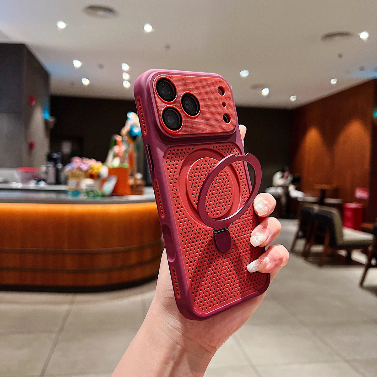 CoolArmor Mesh – Magnetic Stand iPhone Case