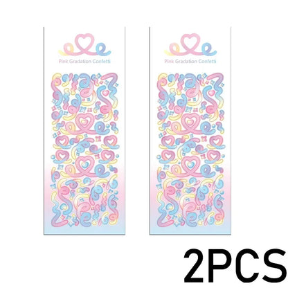Cute Decorative Paper Stickers for Photocards and Scrapbooking | Kawaii Toploader Sticker Pack
