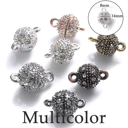 Heart Round Magnetic Clasps Set | DIY Jewelry Connector Charms