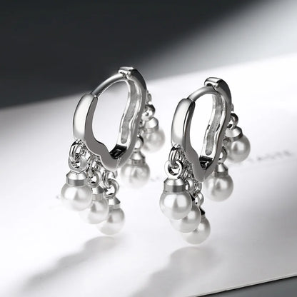 S925 Sterling Silver Cloud Pearl Earrings | Classic Stud Earrings for Women
