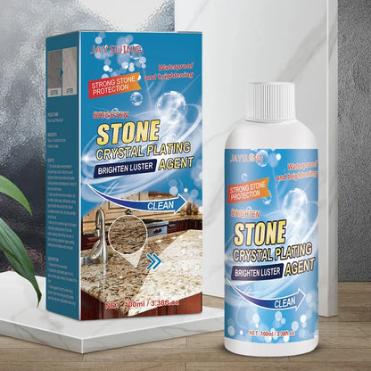 Stone Crystal Plating Agent with Sponge and Towel | Marble Nano Polishing Liquid