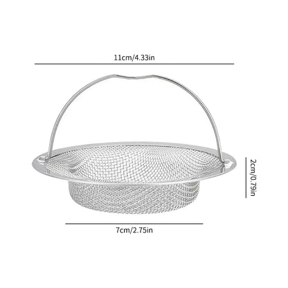 Stainless Steel Kitchen Sink Filter Strainer | Food Residue and Hair Catcher