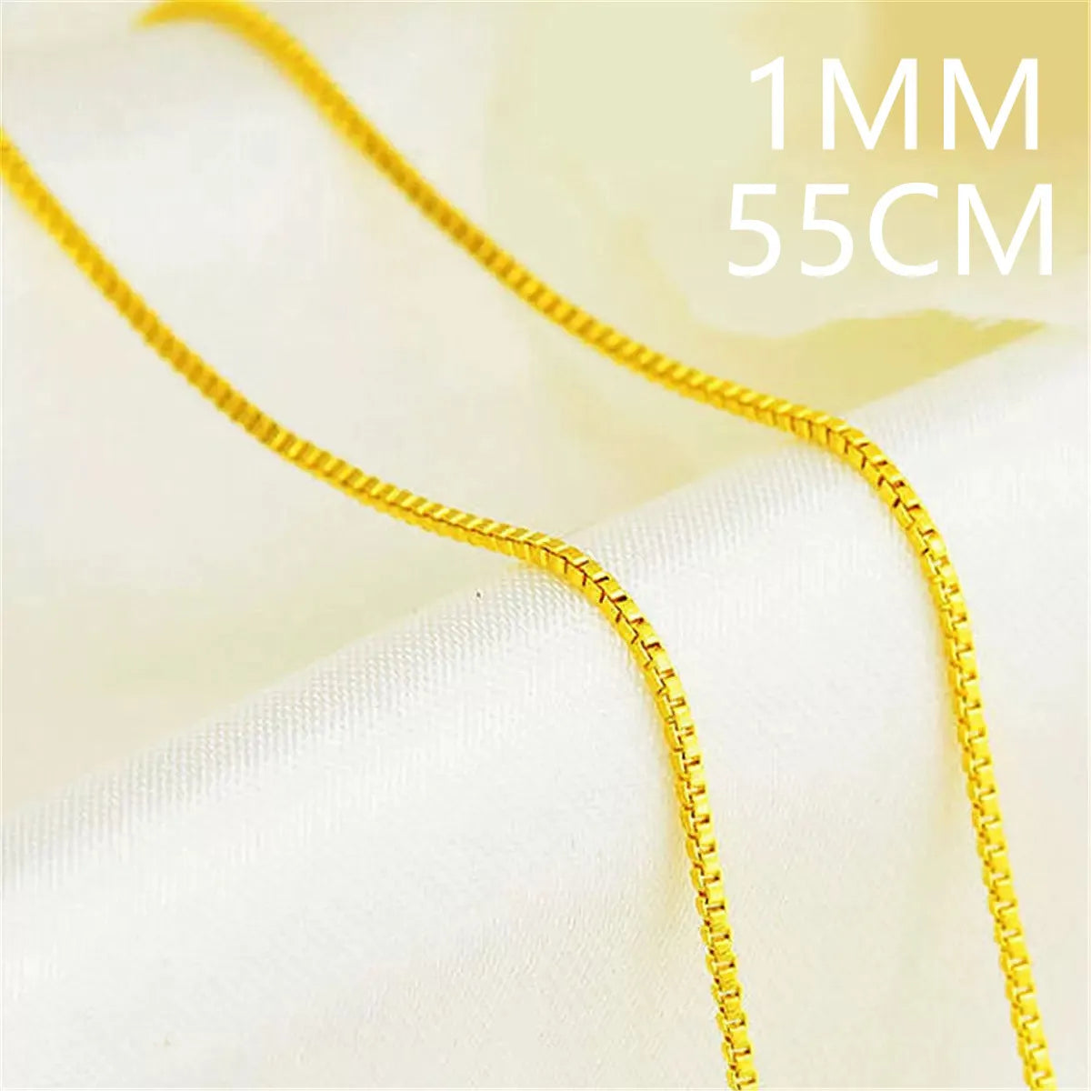 Andara 925 Sterling Silver Gold-Plated Box Chain Necklace | Fashion Basic Choker for Women