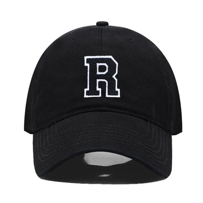 Initial Letter Embroidery Baseball Cap for Casual Sport Style
