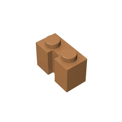 Gobricks GDS-798 Brick 1x2 with Groove | Compatible Building Block for DIY Sets