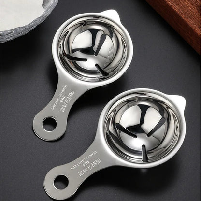 Stainless Steel Egg Yolk Separator | Kitchen Egg Divider Tool for Baking and Cooking