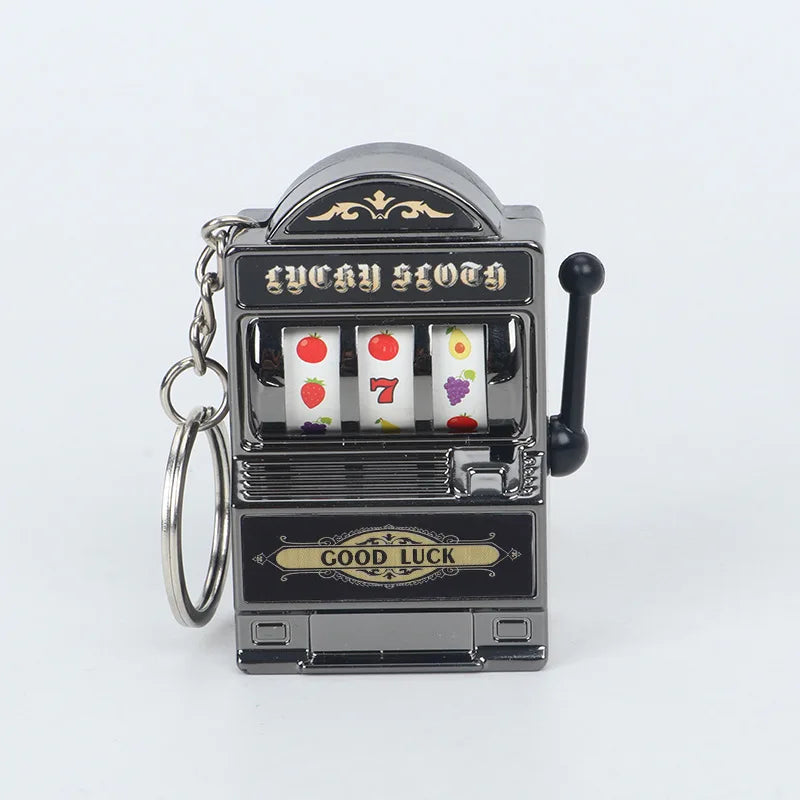 Fruit Slot Machine Keychain | Lucky Charm Bag Pendant for Adults