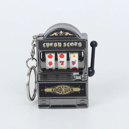 Fruit Slot Machine Keychain | Lucky Charm Bag Pendant for Adults