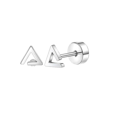 Stainless Steel Crystal Stud Earrings Set | Star Heart Butterfly Cartilage Tragus Helix Piercing Jewelry