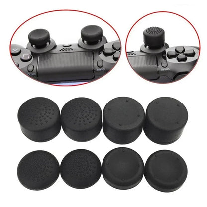 8-Piece Universal Silicone Thumbstick Grips | Anti-Slip Thumb Caps for PS4, PS5, Switch, Xbox Controllers