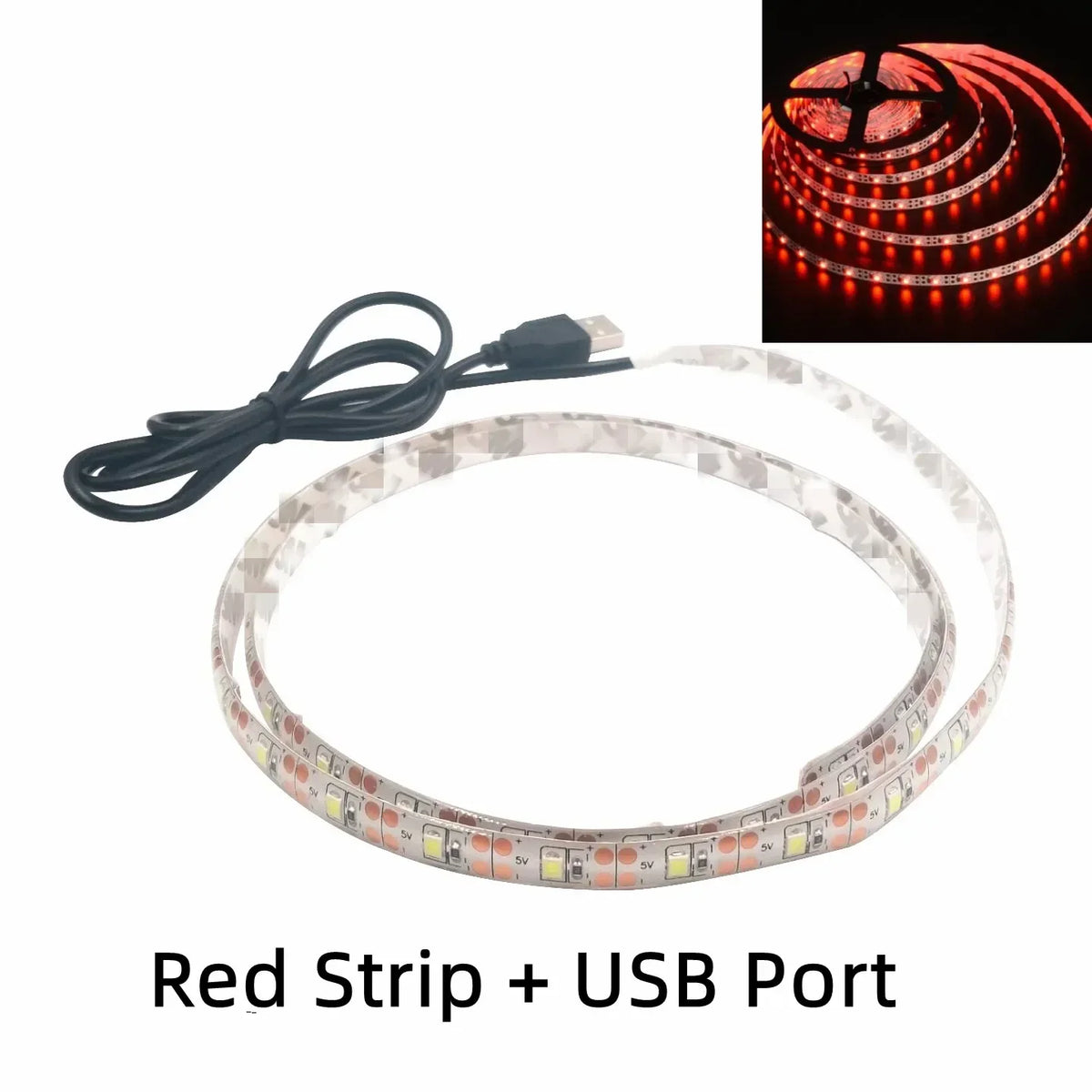 5V USB LED Strip Lights | Flexible Home TV Background Lighting