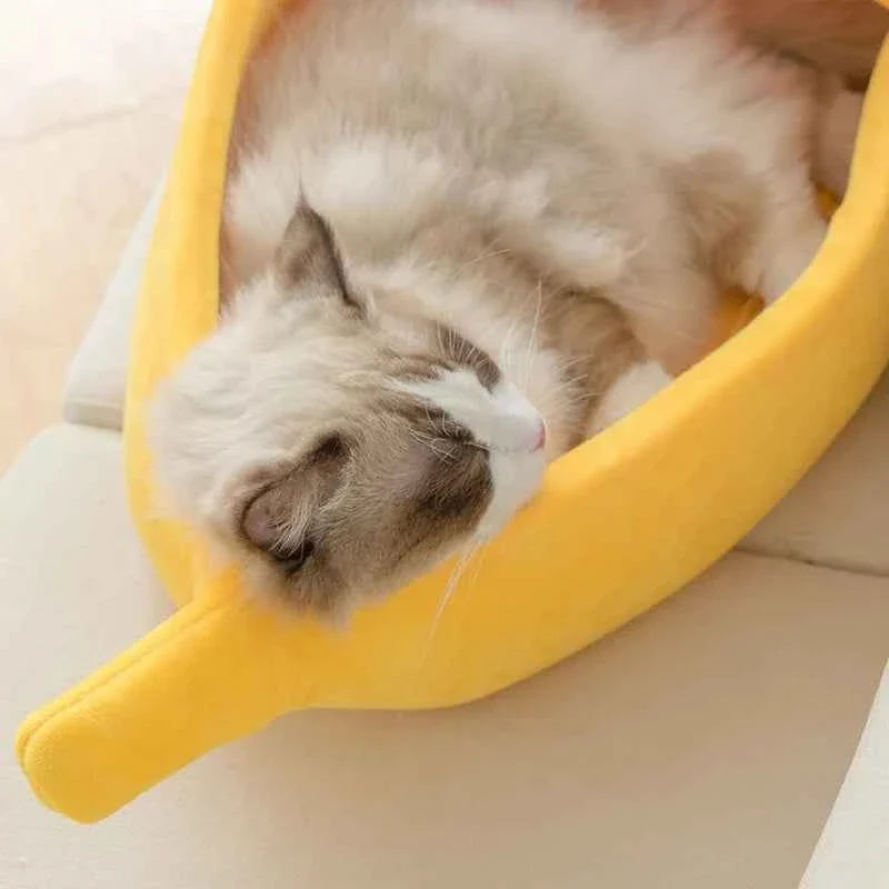 Banana Cat Bed House – Cute & Cozy Cat Hideaway