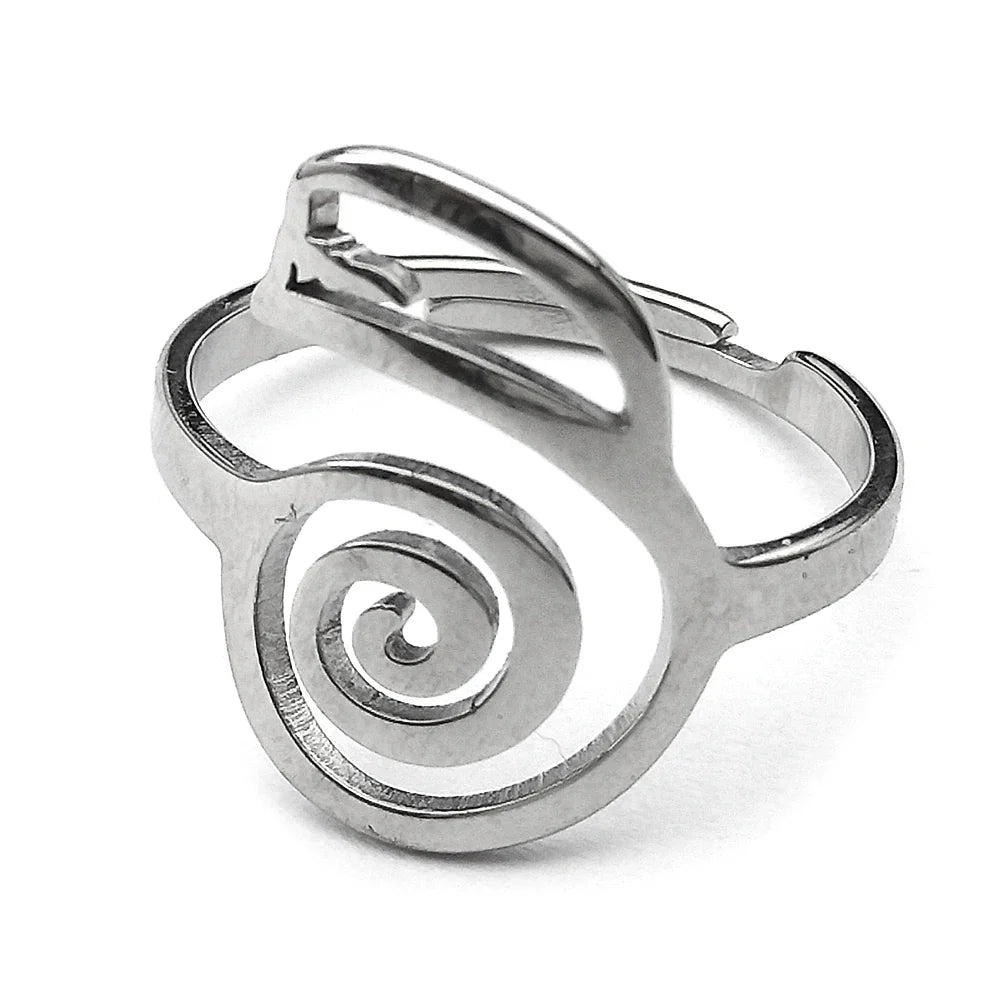 Dai Ko Myo Stainless Steel Pendant Necklace | Gold Color Master Reiki Symbol Jewelry