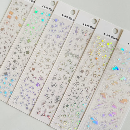 Cute Decorative Paper Stickers for Photocards and Scrapbooking | Kawaii Toploader Sticker Pack
