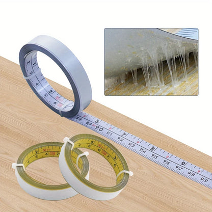 Steel Adhesive Tape Measure | Imperial and Metric Scale Ruler Sticker
