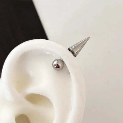 Stainless Steel Heart and Star Stud Earrings | Women's Punk Y2K Jewelry
