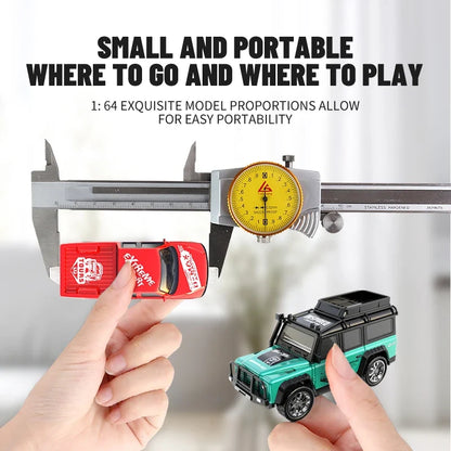 New RC Car MINI Alloy 1/64 Remote Control Car Convenient to Carry 60 Minutes of Work Time Children's Gifts Electronic Toys