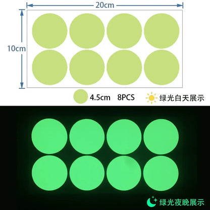 Glow in the Dark Wall Stickers | Luminous Dots Decals for Kids Room