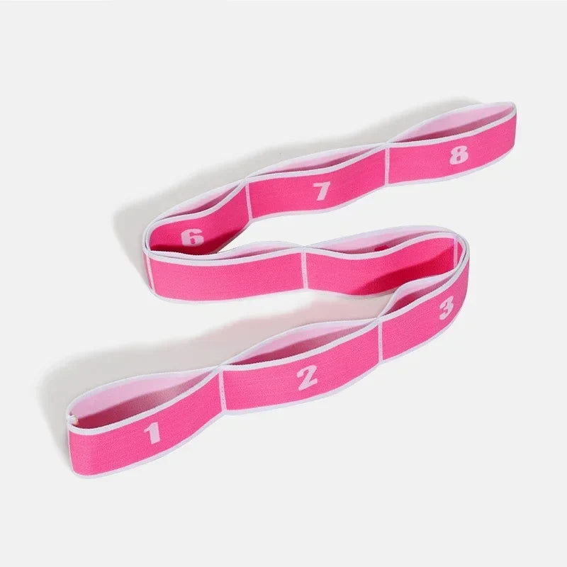 Yoga Pull Strap Belt | Elastic Resistance Band for Pilates and Dance Stretching