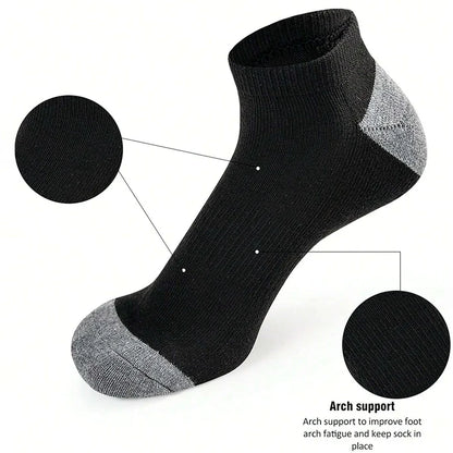 10 Pairs Breathable Low-Cut Socks – Odor Proof & Sweat Absorbing