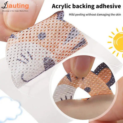 Children Cartoon Night Sleep Mouth Tape | Anti-Snoring Stickers for Nasal Breathing